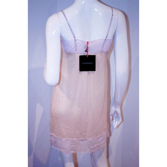 CYNTHIA ROWLEY Slip CAMISOLE Dress LACE Lounge SLEEPWEAR Teddy M - Picture 2 of 2